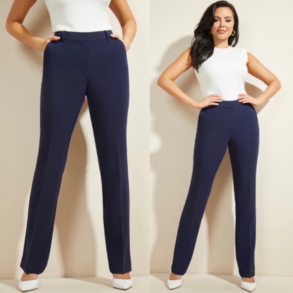 NWT MARCIANO Winnie Genesis Pant in Nocturnal Navy - Picture 3 of 11
